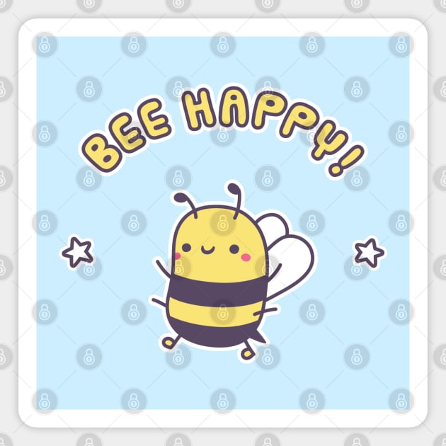 Cute Bee Happy Pun Magnet by rustydoodle